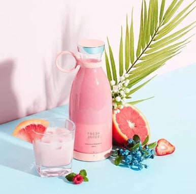 Mini licuadora de vaso portatil rosa