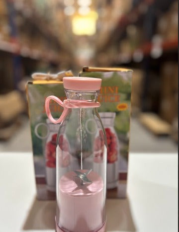 Mini licuadora de vaso portatil rosa